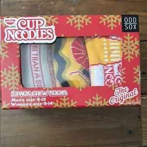 Cup Noodles Crew Socks - Multicolor